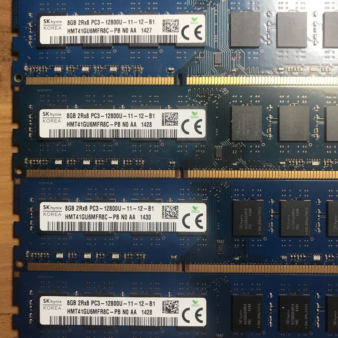 SK hynix DDR3 1600Mhz デスクトップ用メモリ8Gx4-