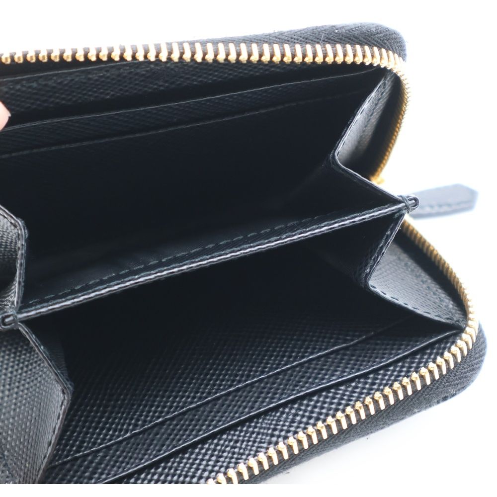 PRADA サフィアーノレザー コインケース ブラック 1MM268 ミニ財布 PRADA プラダ 財布 コインケース 1MM268 QHH サフィアーノ
