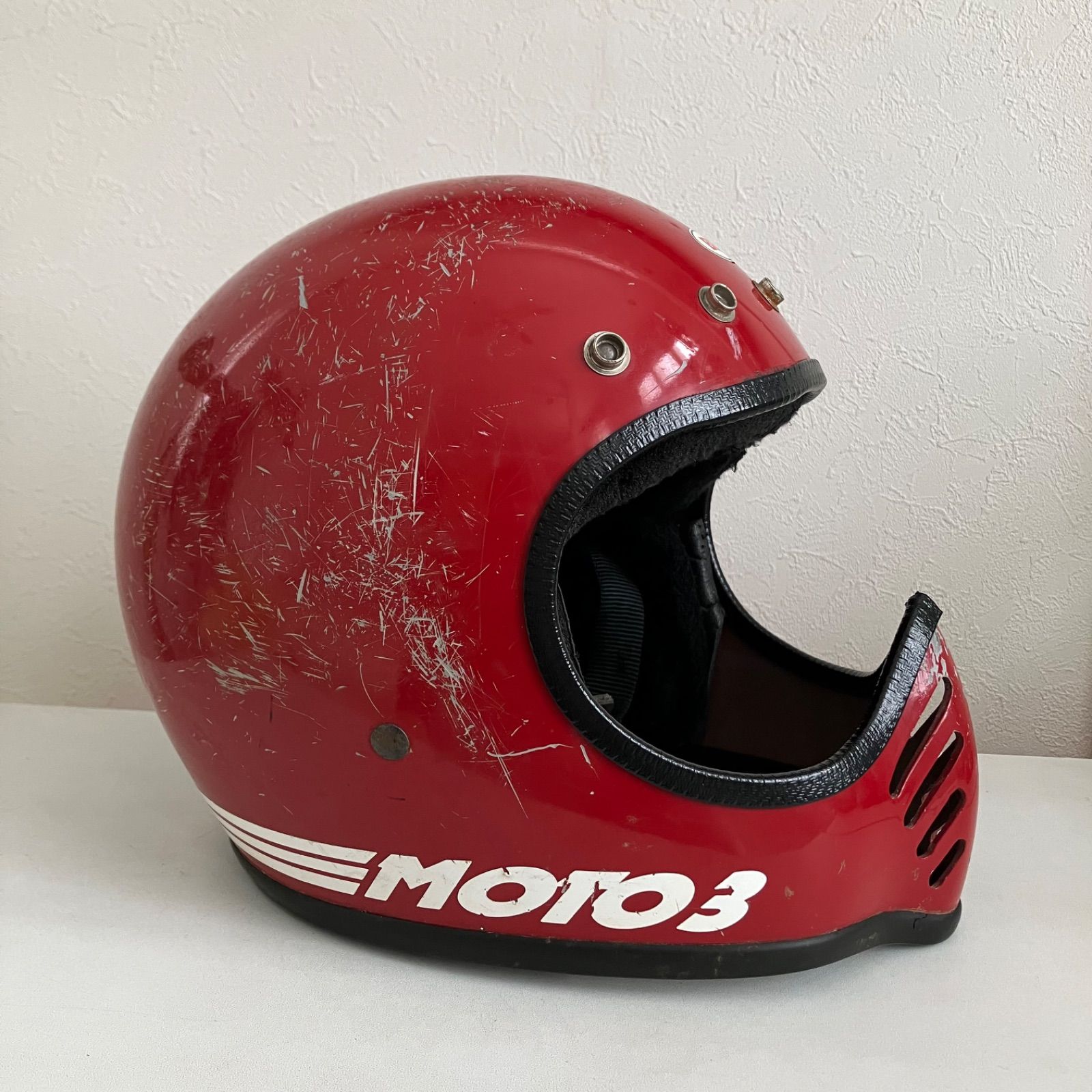 BELL MOTO3 ヴィンテージ BELL MOTO STAR 3☆ビンテージ 当時物 1983年 Lサイズ モトヘル