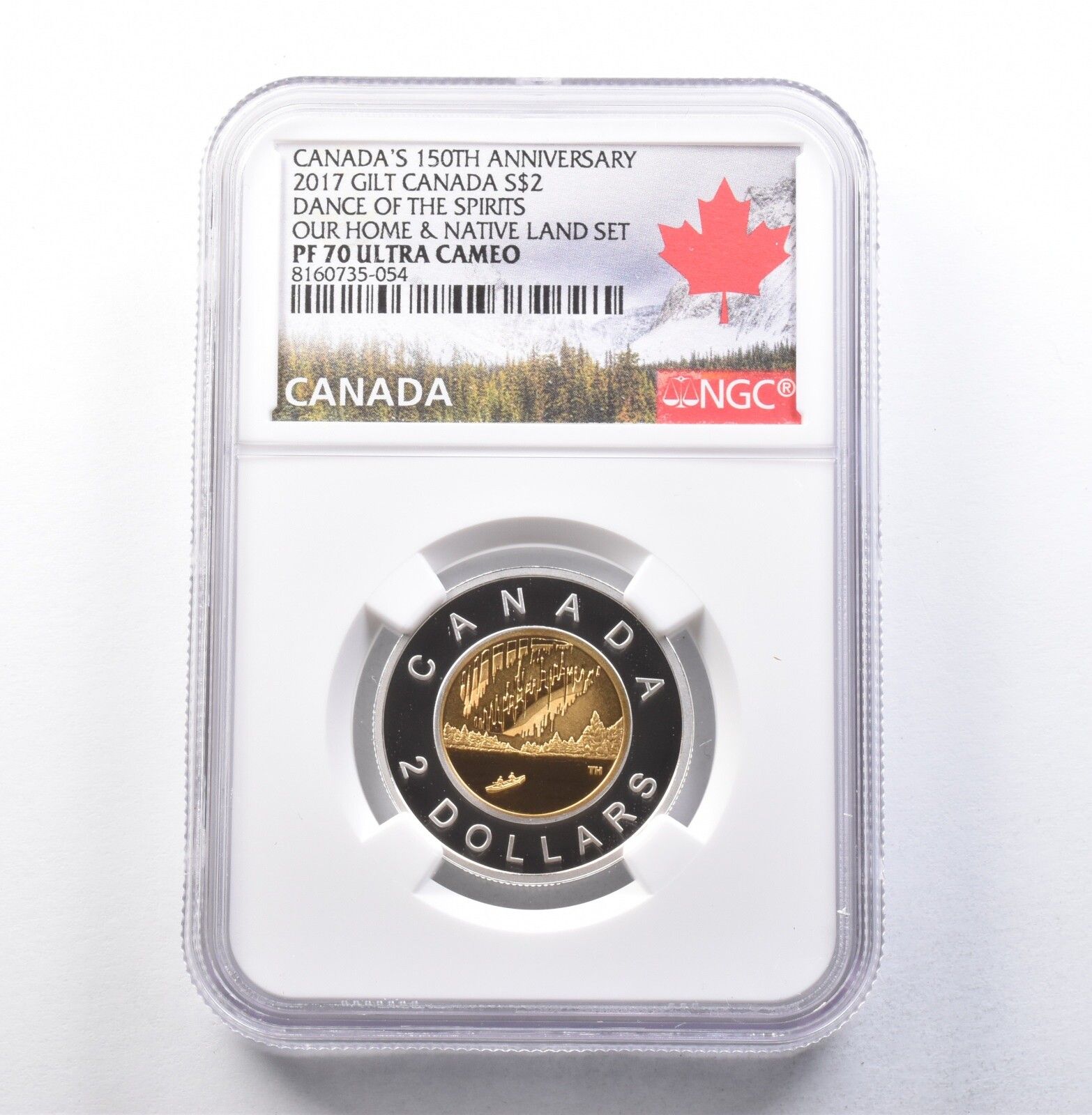 2017年カナダドル 2ドル銀貨 精霊の舞踏 我らの家 PF70 NGC