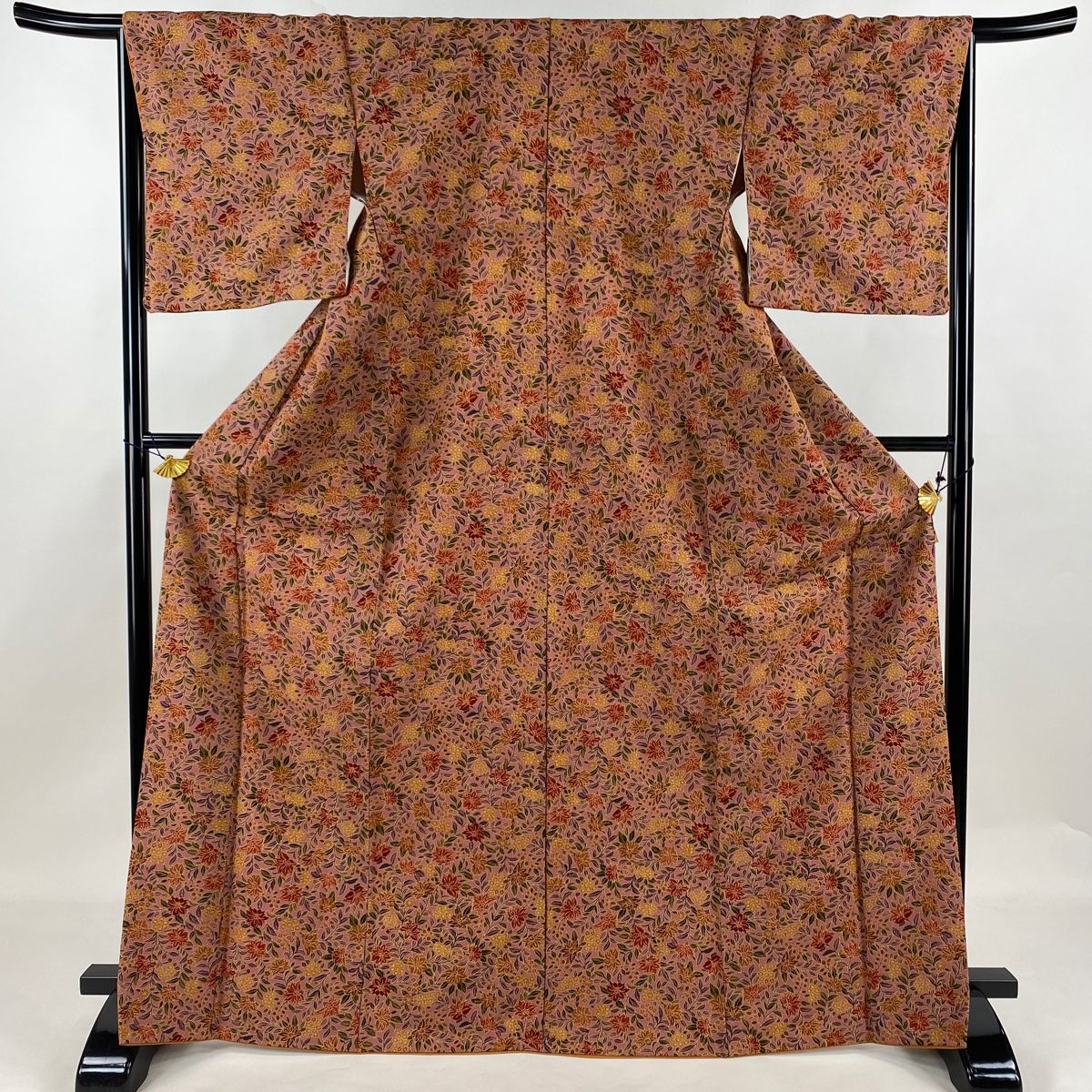 小紋 身丈188cm 裄丈70.5cm 正絹 美品 逸品 【中古】（小紋 身丈160.5  