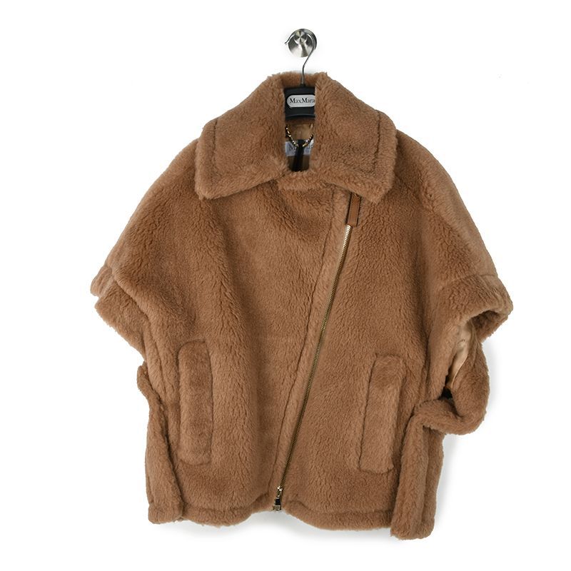 Max Mara マックスマーラ NEWMANTO1 テディベア ケープジャケットレディース イタリア正規品 新品 Teddy cape  2024-2025AW - メルカリ