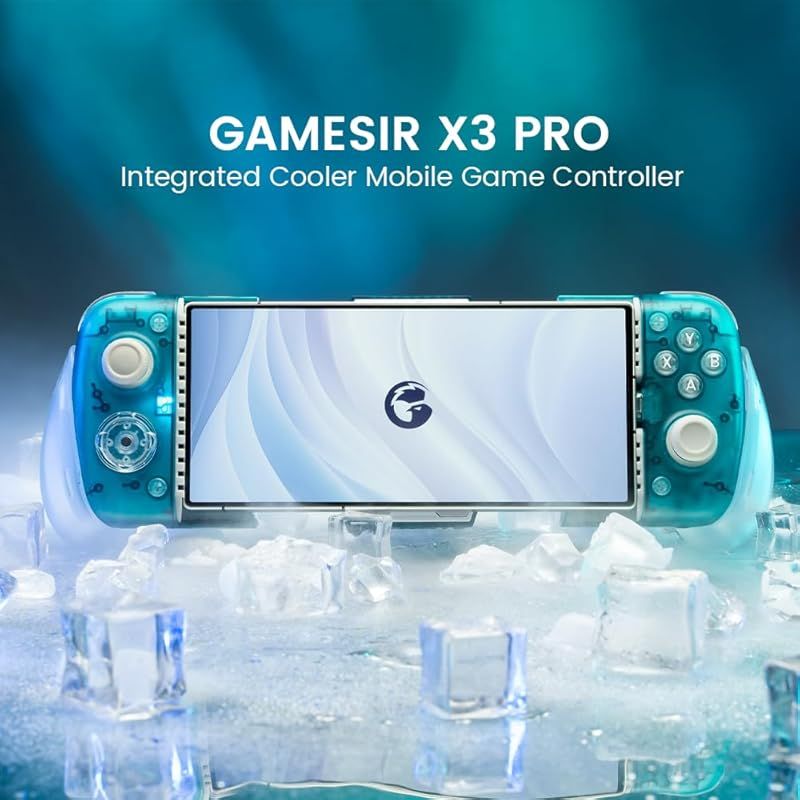 GameSir X3 Pro モバイル ゲ一ム コントロ一ラ一 RGB バックライト付き Android コントロ一ラ一 取り外し な磁気式 ABXY ボタンを備えたゼロ遅 延スマホ コントロ一ラ一 D Padsは Cloudy Gaming Stadia