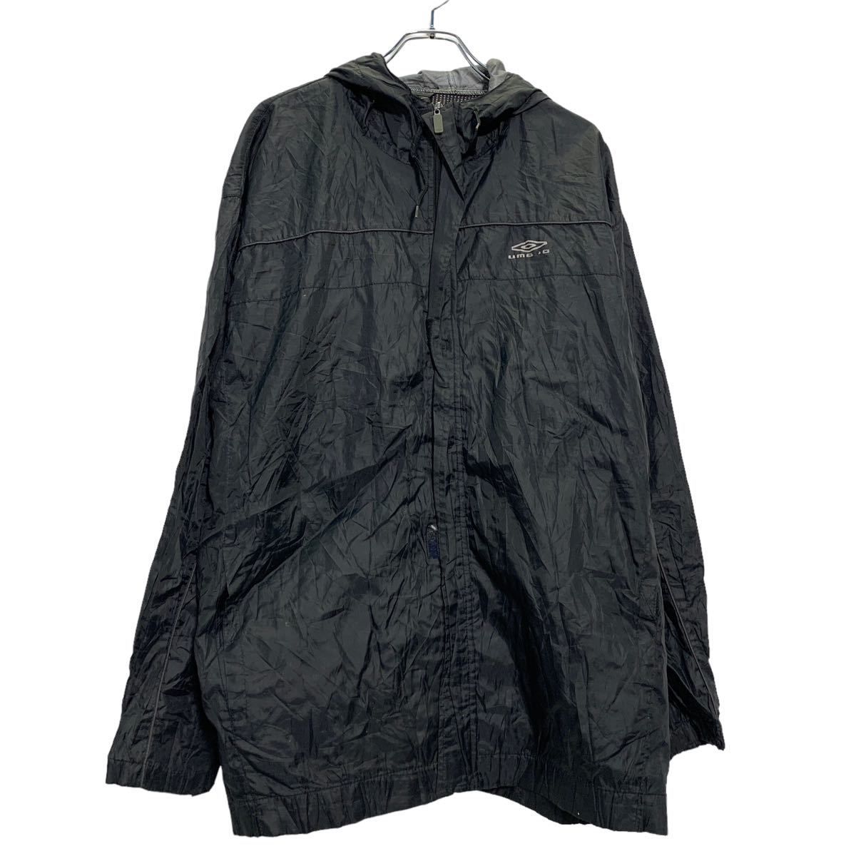 UMBRO ジップアップ ナイロン ジャケット L～ ブラック ホワイト 
