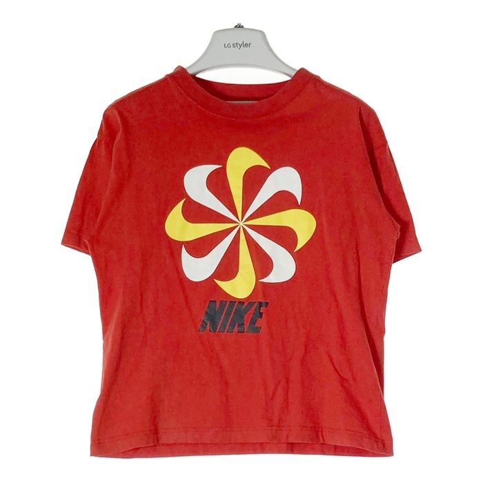 風車Tシャツ ☆NIKE ナイキ 風車ロゴ T-Shirt 90's 風車 Tシャツ 赤 size