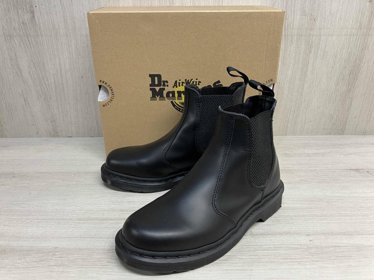 Dr.Martens 2976 MONO 2568001 SMOOTH 本革 レザー サイドゴア ブーツ ドクターマーチン モノ ブラック UK5 24cm シューズ 靴 ブラック