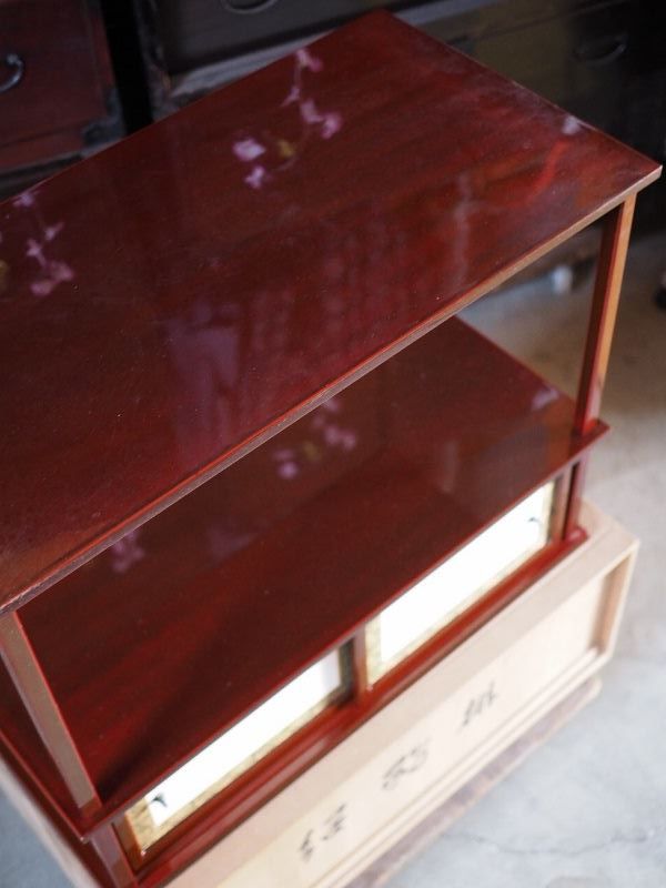 茶道具組み立て式紹鴎棚 現代モノ 古録展 送料無料 中古 品番S10513 茶道具