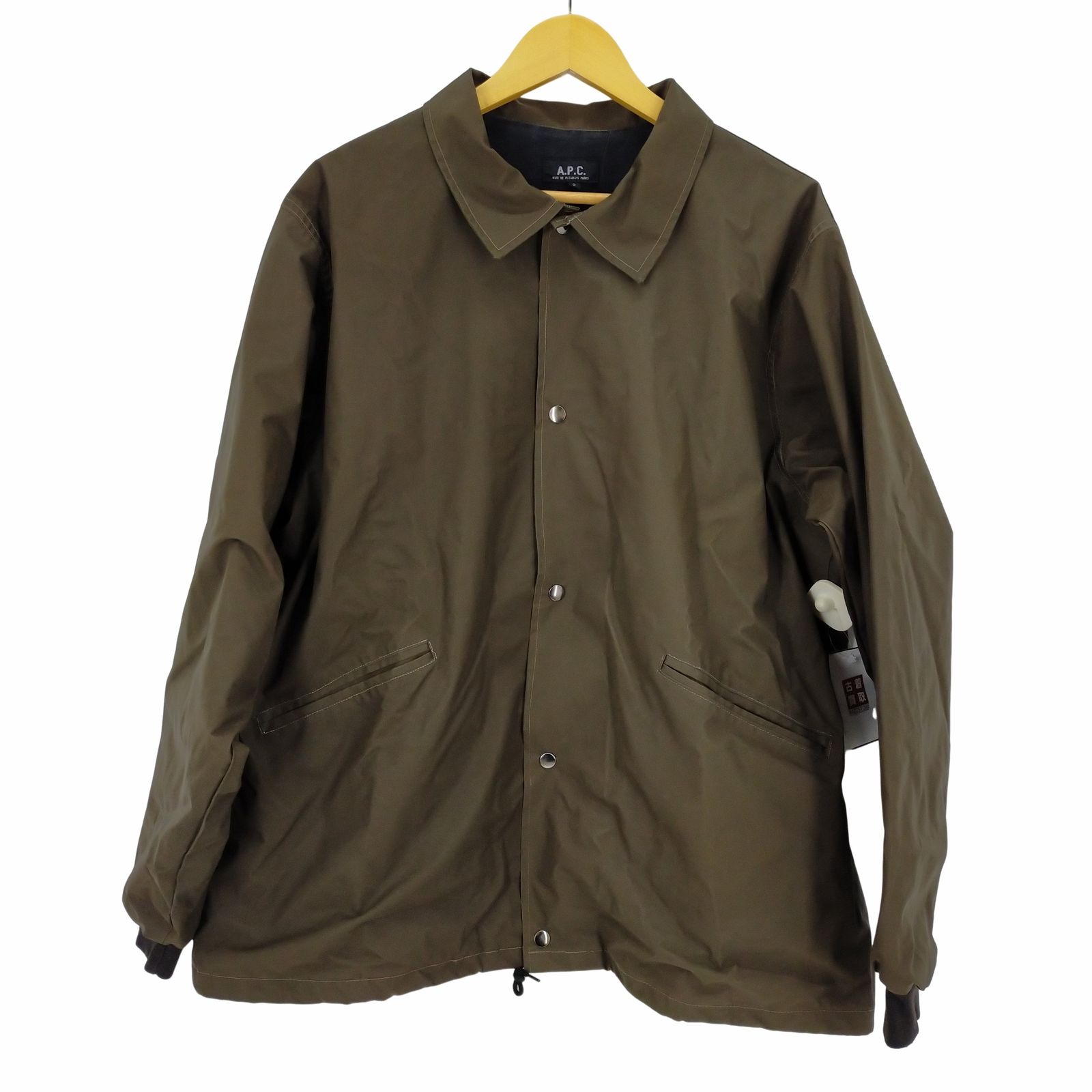 【仏製】apc studer オイルドコーチジャケット アーペーセー A.P.C. STUDER コーティングコーチジャケット メンズ JPN