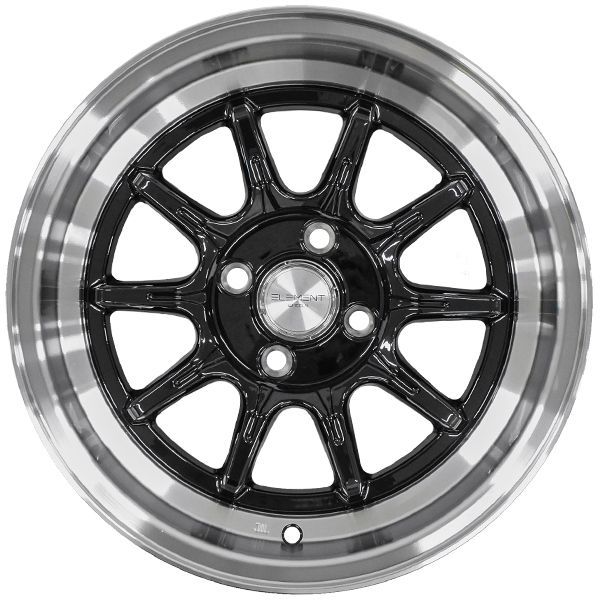 タイヤホイール 4本セット ELEMENT L024 165/45R15 15インチ 7J +35 4H 