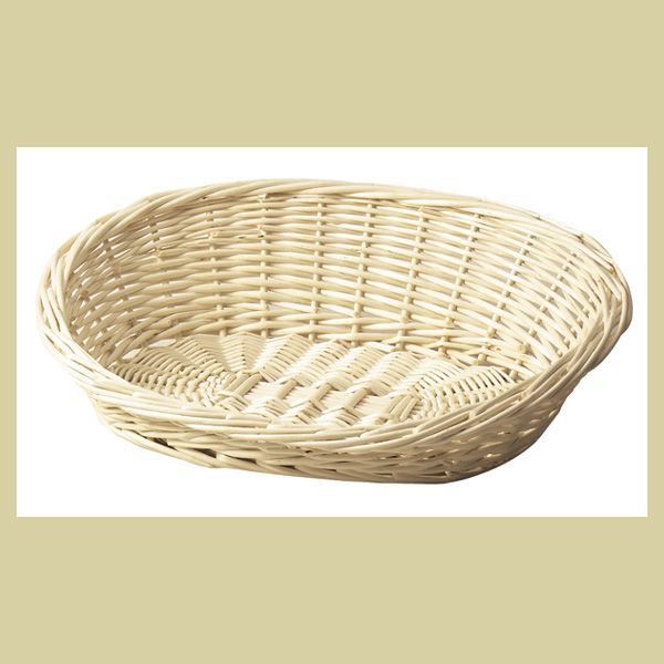『柳』楕円タイプバスケット「40×30×12cm」　※アジアン，リーズナブル，和，かご，バスケット，天然素材，籐，カントリー，まとめ買い，セット割引，定番，シンプル，リゾート，業務用