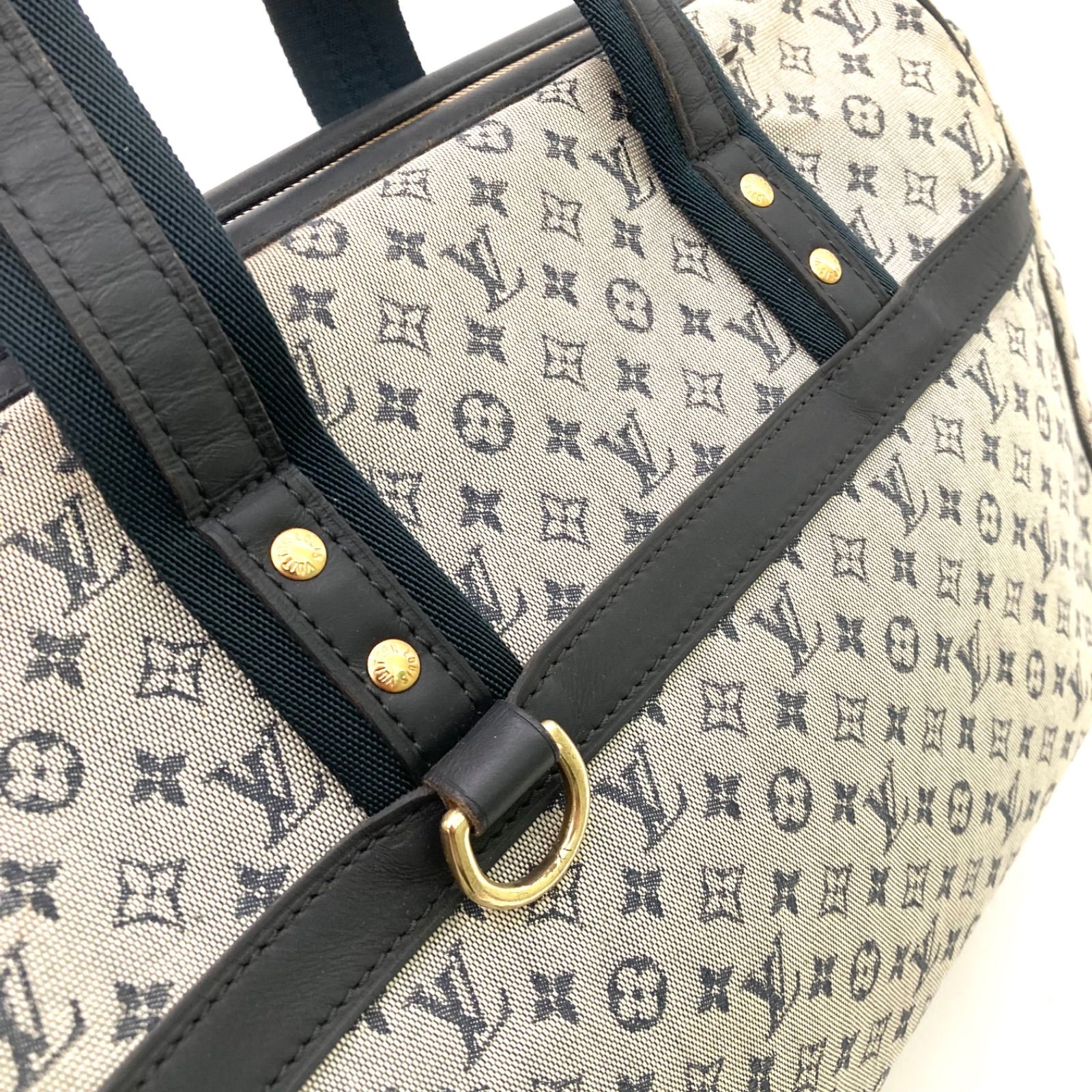 LOUIS VUITTON】ルイヴィトン ジョセフィーヌGM ネイビー ハンドバッグ 