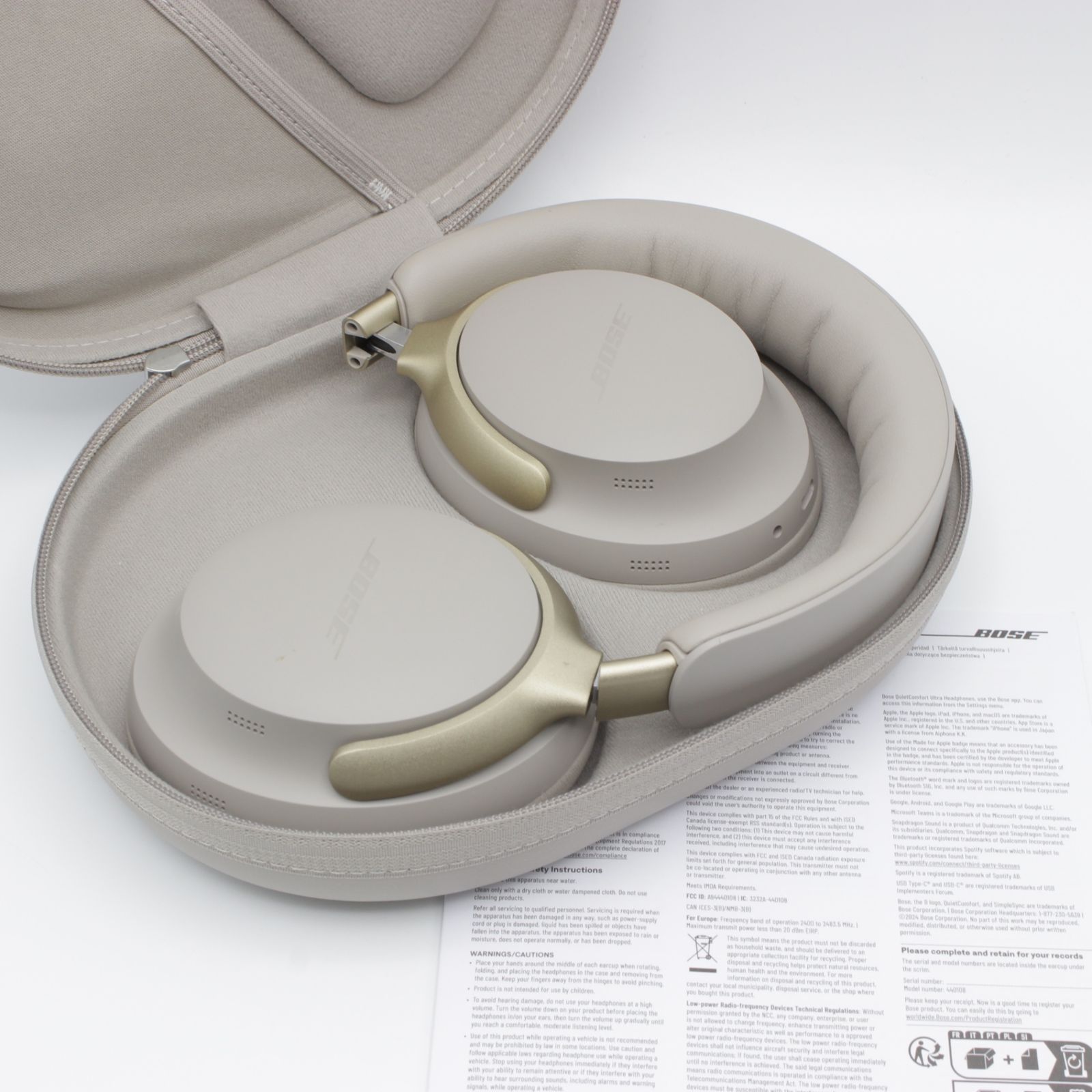 美品】BOSE QuietComfort Ultra Headphones サンドストーン 完全 