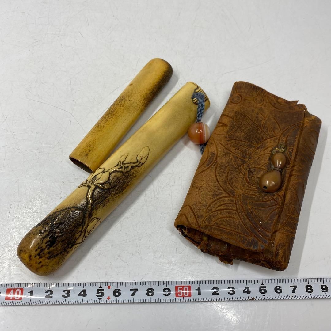 煙管 煙管筒 煙草袋 アンティーク