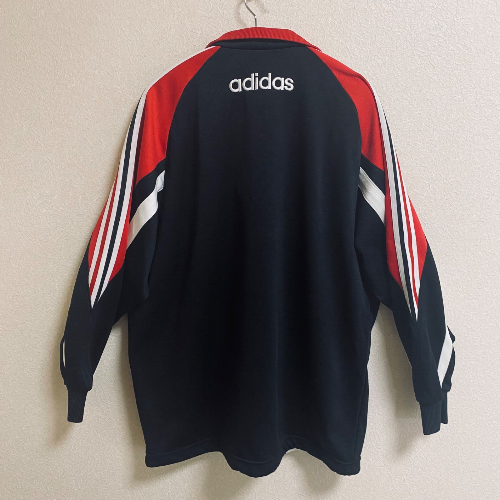 90s アディダス adidas デサント製 トラックジャケット ハーフジップ