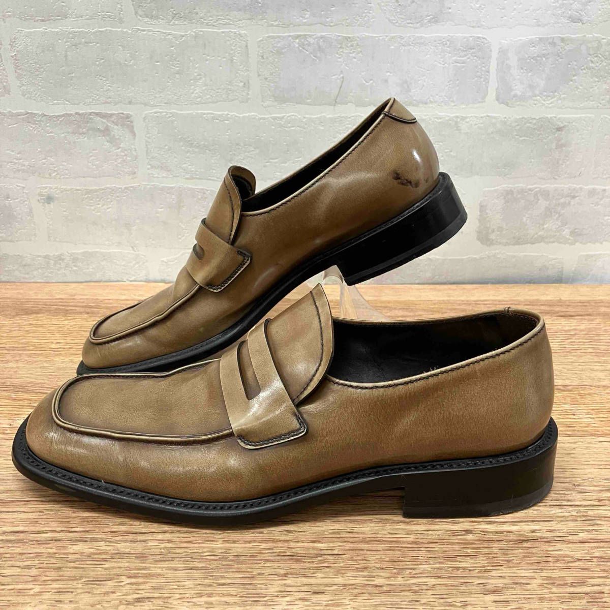 【極美品】SILVANO MAZZA 5.5 ローファー　イタリア製 極美品】SILVANO MAZZA 5.5 ローファー イタリア製 - メルカリ