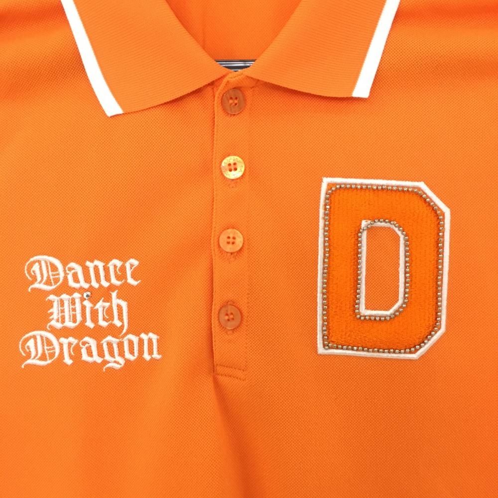 ダンスウィズドラゴン 半袖ポロシャツ X L ☆特価☆超美品ダンスウィズドラゴン ノースリーブポロシャツ