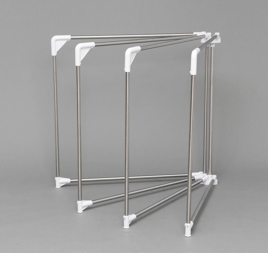 アイリスオーヤマ ステンレスふとん干し 幅約238×高さ約115cm 洗濯物干し 布団干し ベランダ 物干し 4枚干し ステンレス 扇型 幅238? SFW-40R IRIS OHYAMA