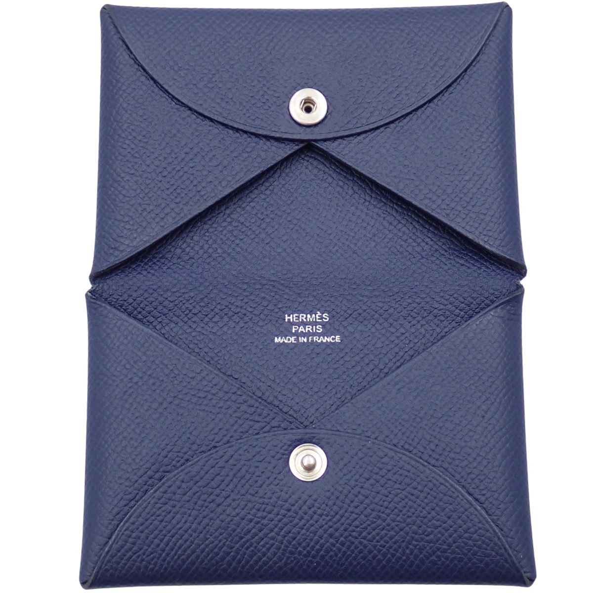 HERMES(エルメス) カルヴィ ブルーネイビー ネイビー紺 ヴォーエプソン  