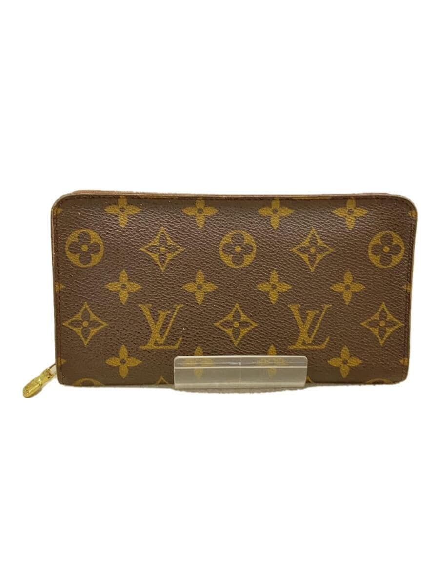 LOUIS VUITTON ポルト・モネ・ジップ_モノグラム・キャンバス_BRW PVC ブラウン メンズ ソリアリ - メルカリ