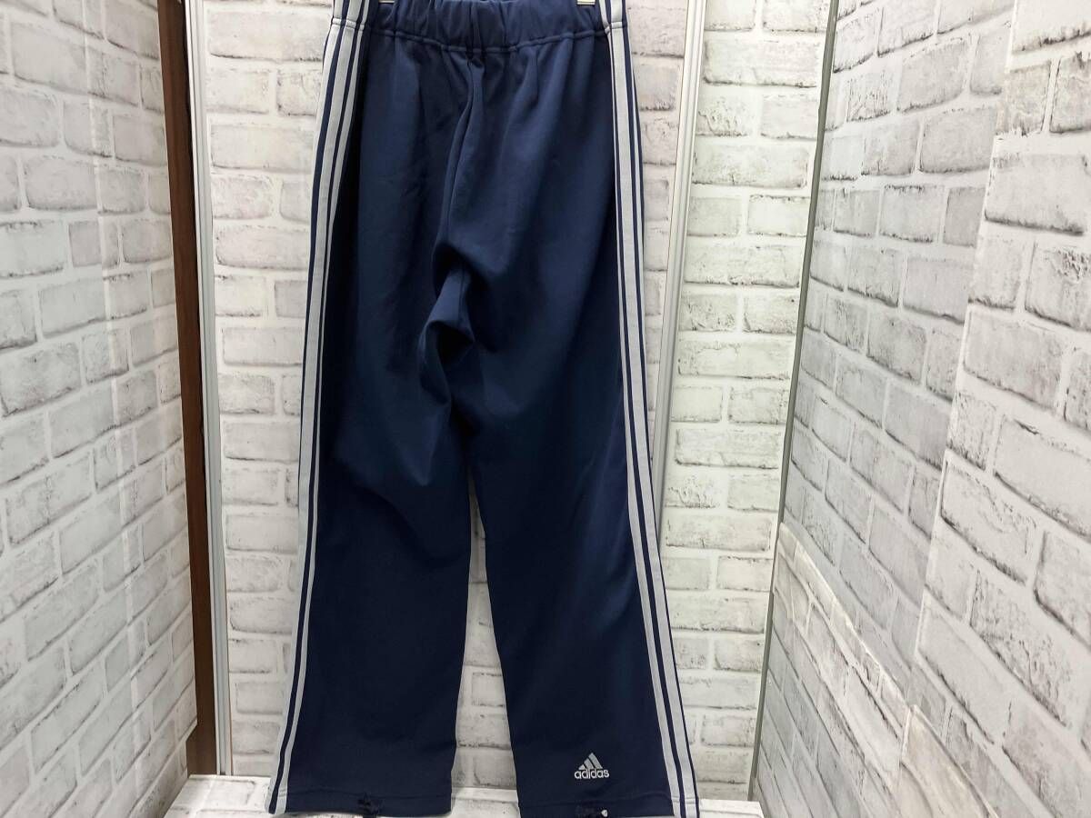 adidas アディダス デサント製 セットアップ トラックジャケット 古着 ジャージ 刺繍ロゴ サイズL ネイビー LLC-HASEGAWATOSO_COM