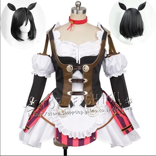 ウマ娘 プリティーダービー エイシンフラッシュ コスプレ 勝負服 ウィッグ 靴 道具別売りり