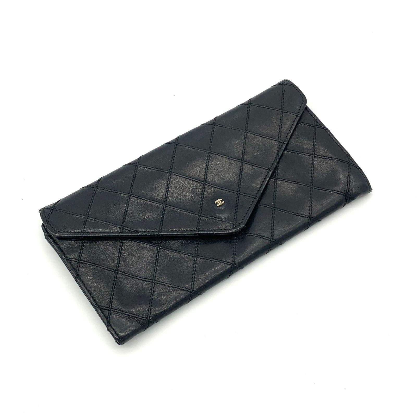 ▽CHANEL ビコローレ 長財布 ブラック レザー ウォレット - メルカリ
