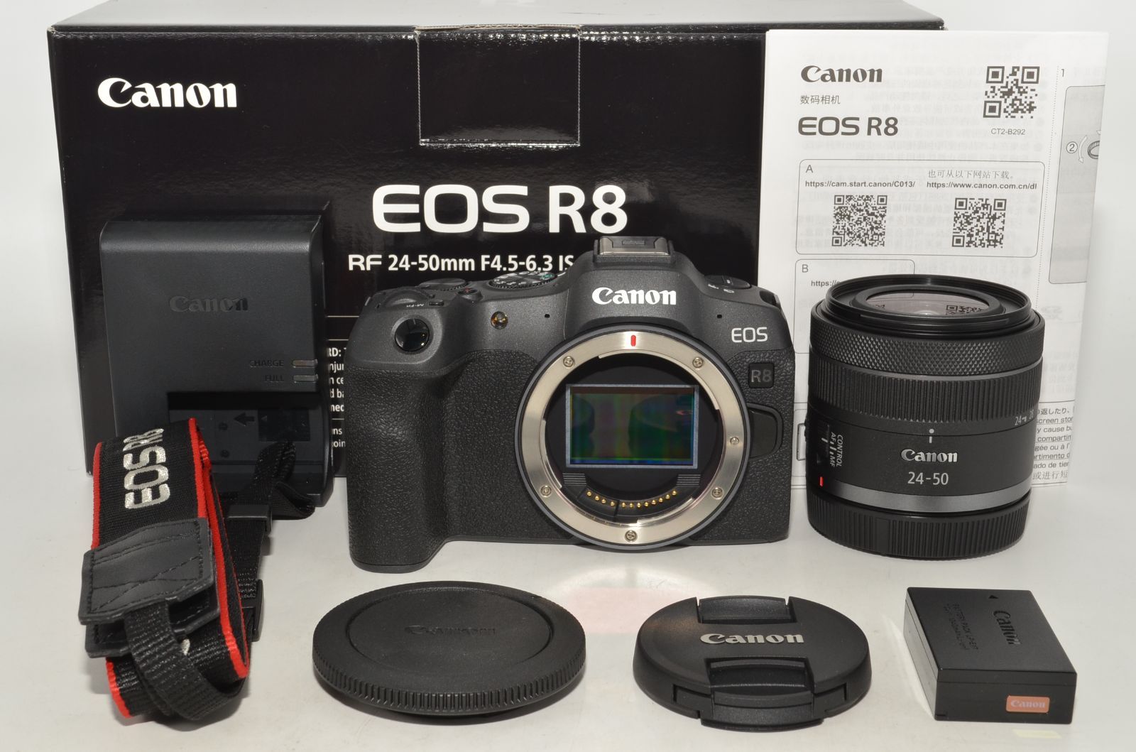 特上品】 Canon キヤノン EOS R8 ミラーレスカメラ RF24-50mm F4.5-6.3 