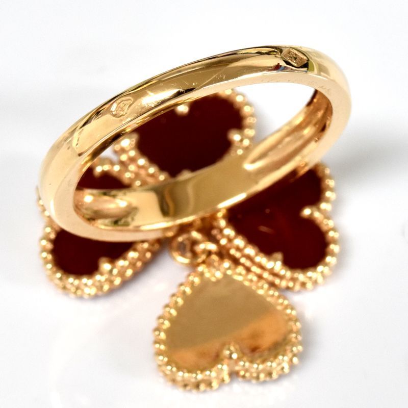 Van Cleef ＆ Arpels スウィート ハート リング 9号 VCARN5P600 ヴァンクリーフ&アーペル 2024年保証書付き スウィート ハート