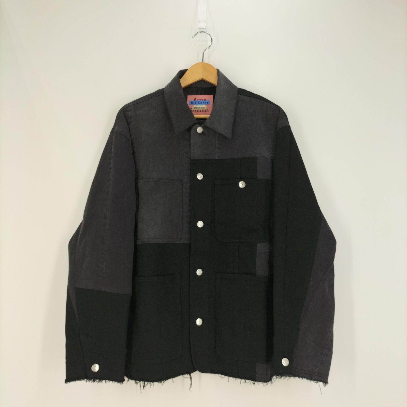 アクネストゥディオズ ACNE STUDIOS 19AW Bla Konst Recrafted Jacket 再構築パッチワークデニムジャケット  メンズ 44