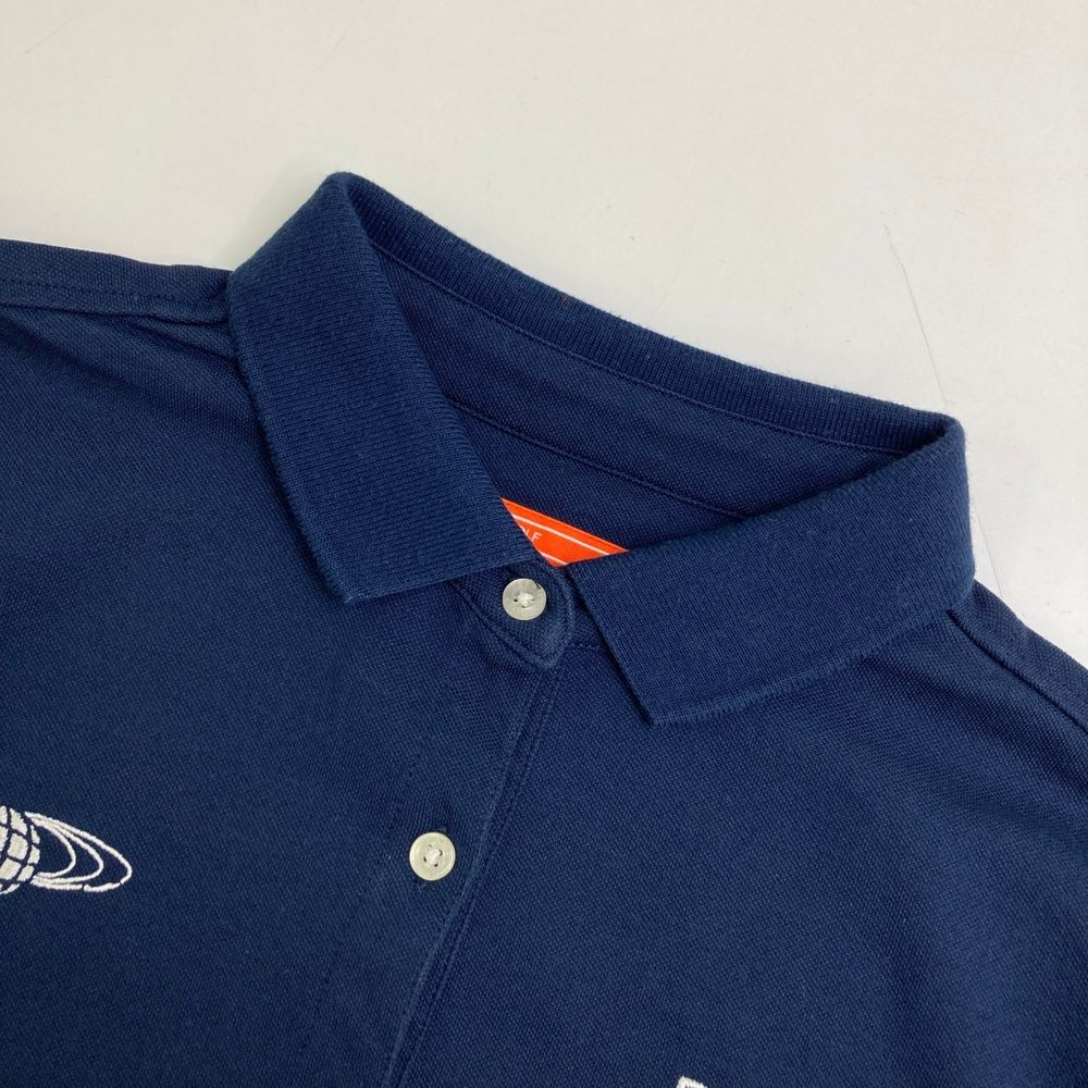 サイズ：M BEAMS GOLF ビームスゴルフ 長袖ポロシャツ ネイビー系