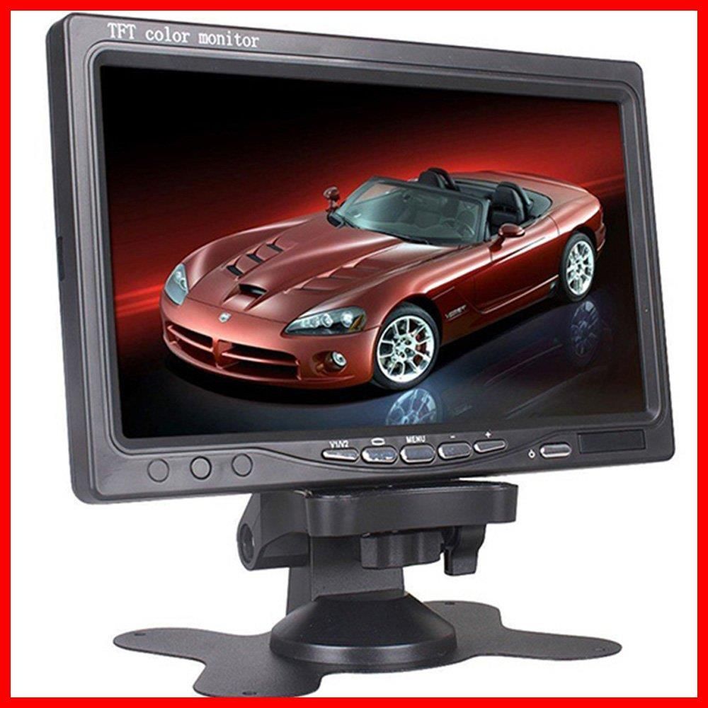 【数量限定】AV1/AV2入力系統対応 バック機能付き12V/24V対応 800*480」モニター 7インチデジタル LOSKAオンダッシュモニター