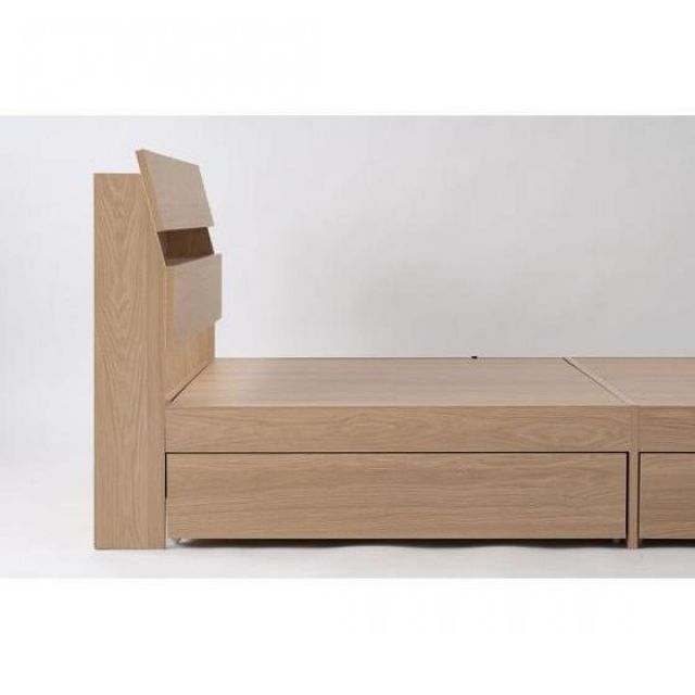 木目調 収納ベッド