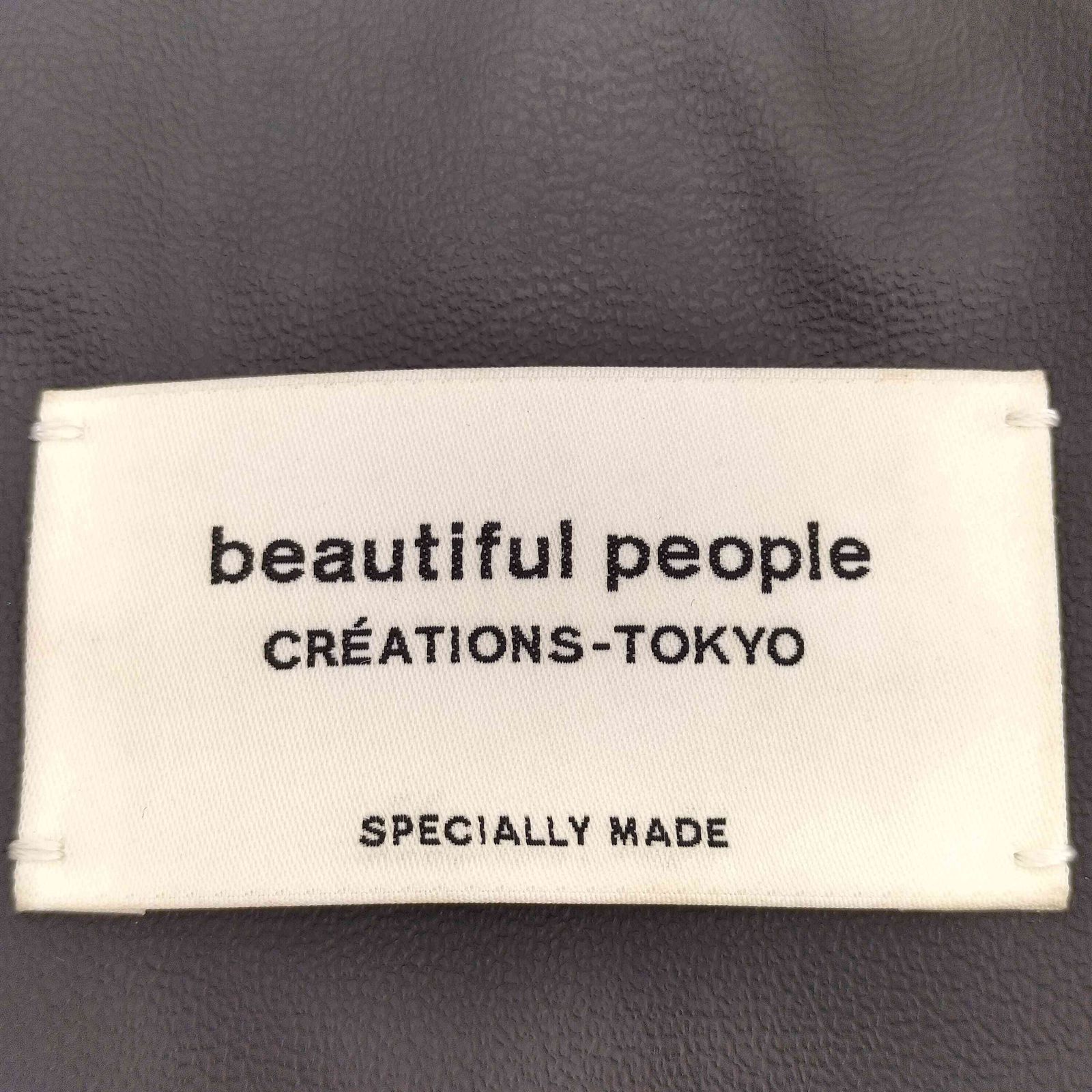 ビューティフルピープル beautiful people STUDIOUS別注 2WAYレザー巾着バッグ レディース FREE 