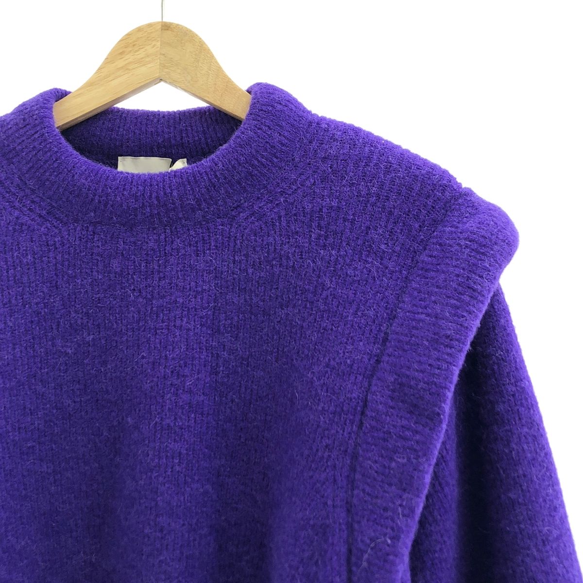 ROHE ロヘ BLAKEY アルパカ混 ボリュームショルダー ニット 40 ブルー レディース