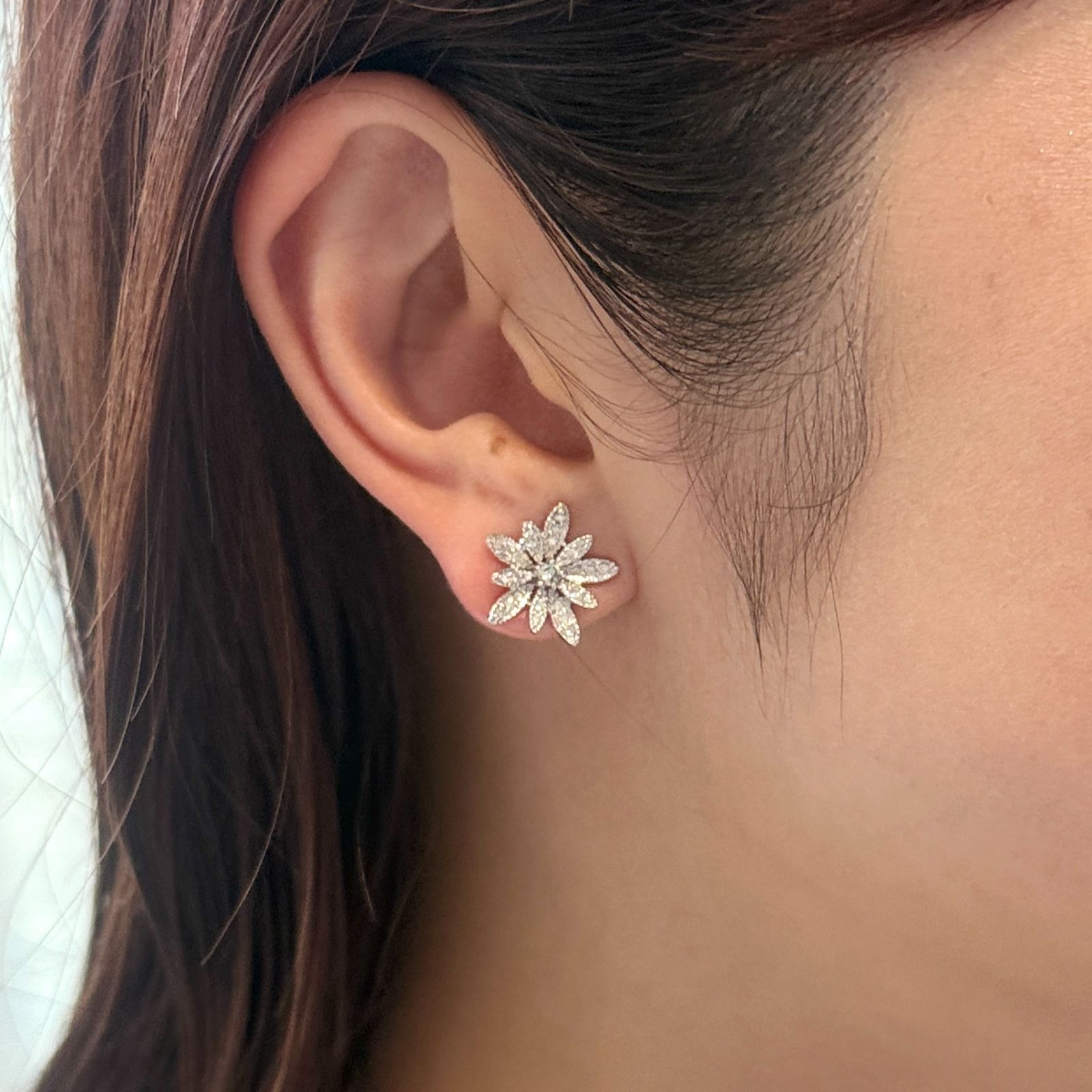 新品 ピアス ダイヤモンド 0.4ct 18金 ホワイトゴールド