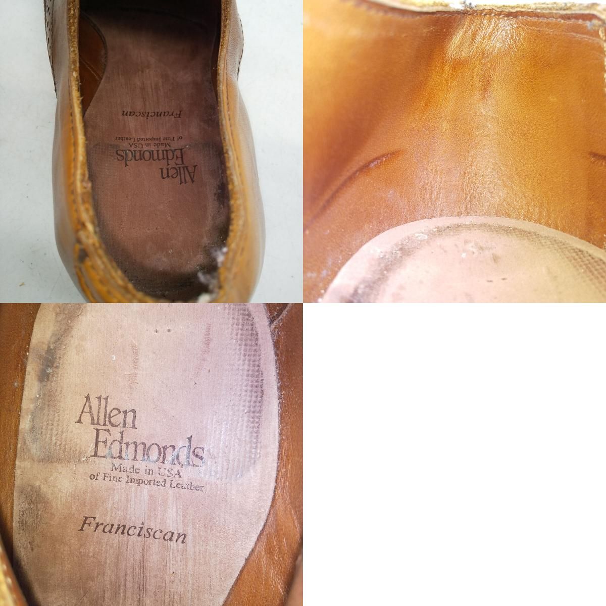 アレンエドモンズ ALLEN EDMONDS Franciscan モンクストラップシューズ USA製 US8 メンズ26.0cm /saa009674saa009674取扱店