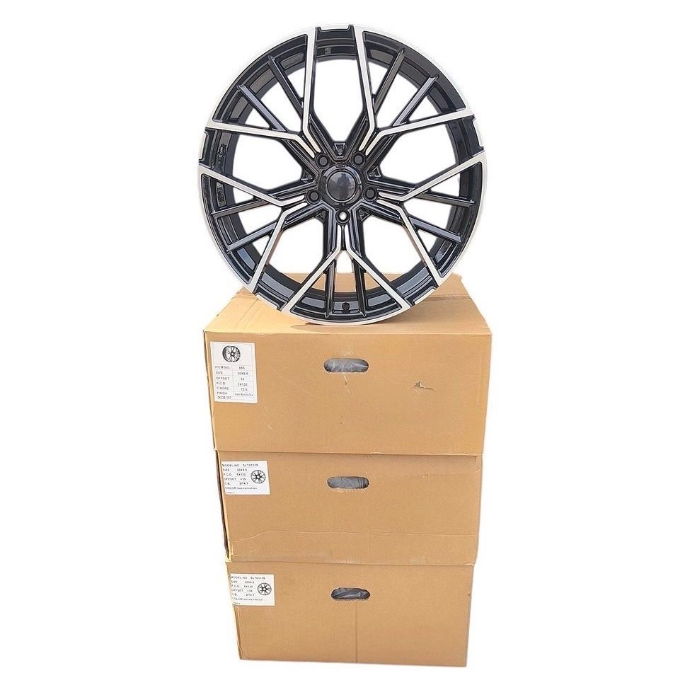 20インチ アルミ ホイール BMW F系 等 1台分 4本 鋳造 8.5J 9.5J 72.6 74.1 発送 カスタム 足回り 在庫有 ブラックポリッシュ