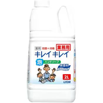 キレイキレイ薬用泡ハンドソープ プロ 無香料 2L×6本