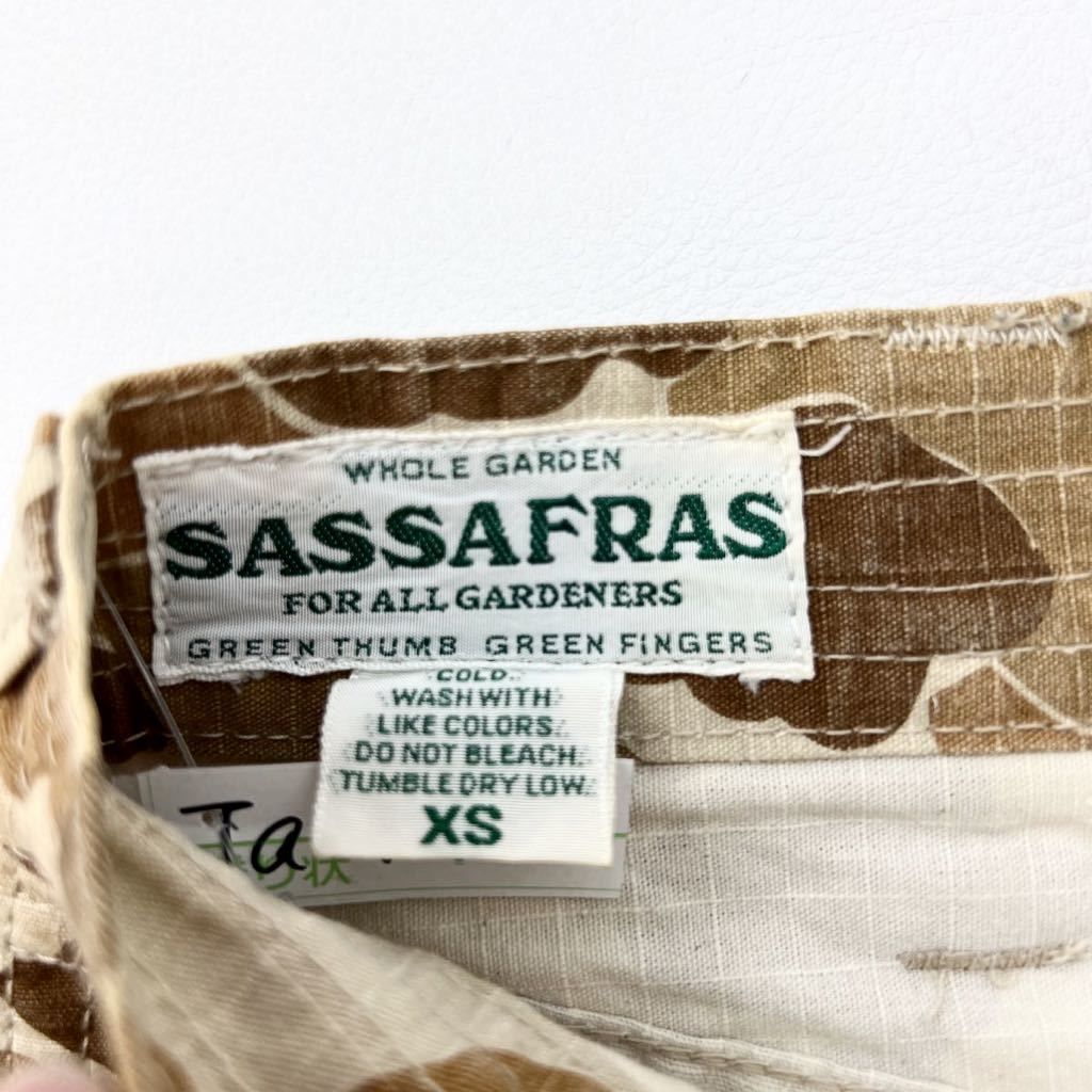 ササフラス ☆ SASSAFRAS ダックハンターカモ デザートカモ フォールリーフパンツ XS ポケット多く便利♪ ミリタリー アメカジ■Ja4393 ササフラス ☆ SASSAFRAS ダックハンターカモ デザートカモ フォール