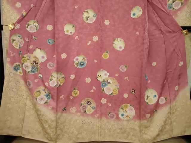 ブランド振袖 山本寛斎 豪華 刺繍 金駒 身丈178cm トールサイズ 平和屋着物○世界的ファッションデザイナー 山本寛斎 kansai