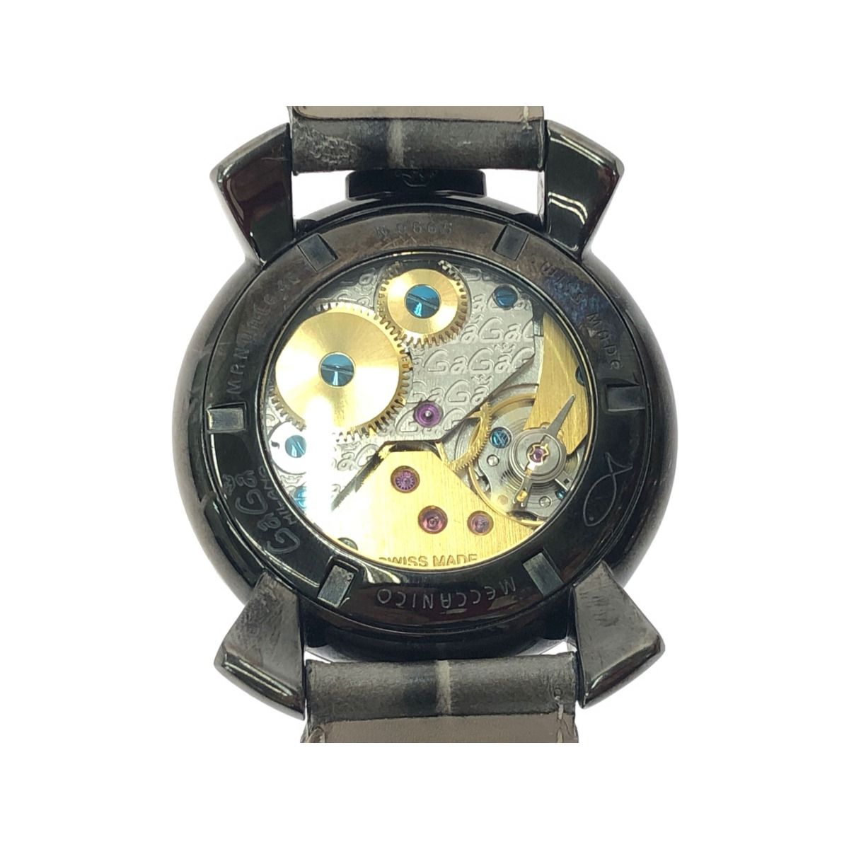 ▽▽GAGA MILANO ガガミラノ メンズ腕時計 手巻き MANUALE 48 