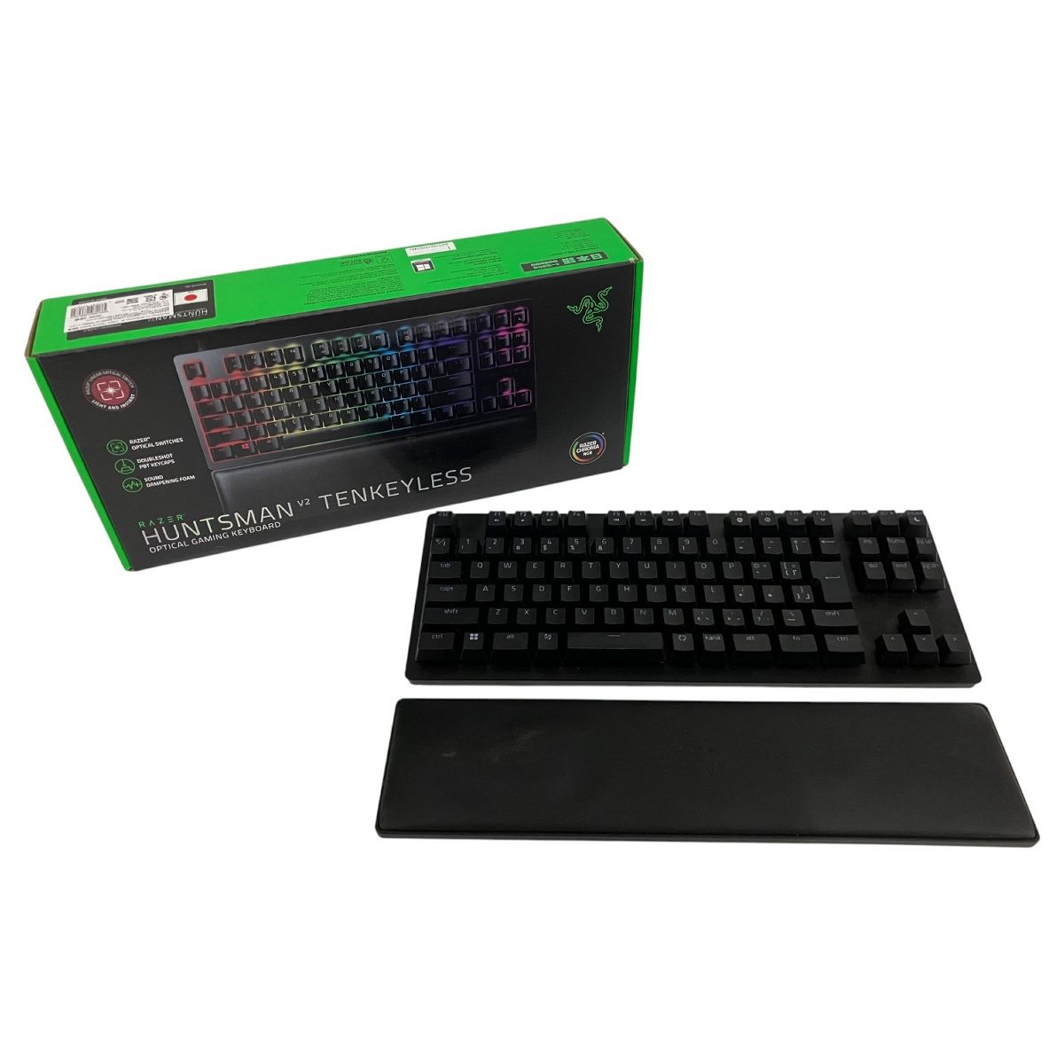 RAZER HUNTSMAN V2 TENKEYLESS RZ03-0394 ゲーミング キーボード レイザー PC 家電 B10522006