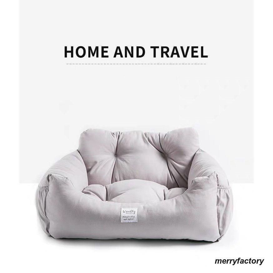 ペット ドライブベッド ペットベッド 洗える おしゃれ カーシート ペットソファ ベッド カーベッド 犬 猫 飛び出し防止 旅行 小型犬 中型犬