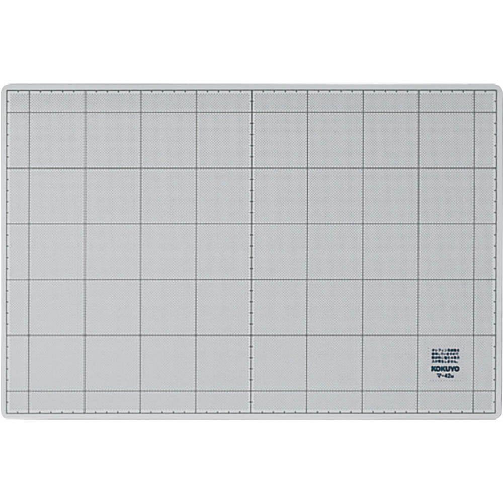 まとめ買い コクヨ カッティングマット 両面仕様 方眼罫 3mm厚 300×450mm グレー マ-42M ×3セット
