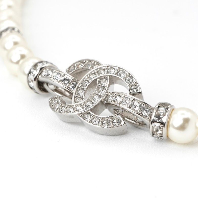 シャネル CHANEL ブレスレット バングル カフ シルバー 25SS