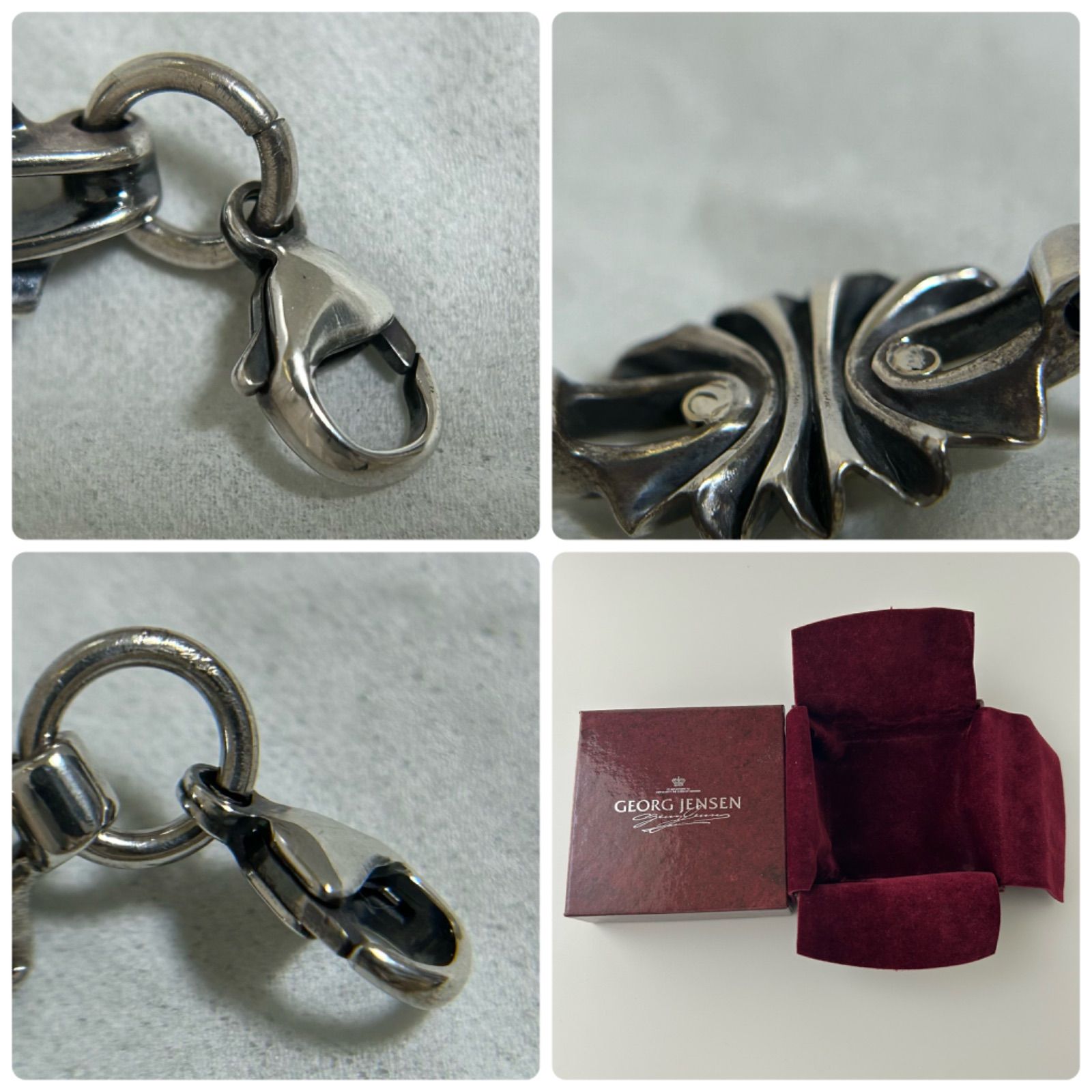 ジョージジェンセン 激レア ブレスレット 394 BOW ギャザー AG925