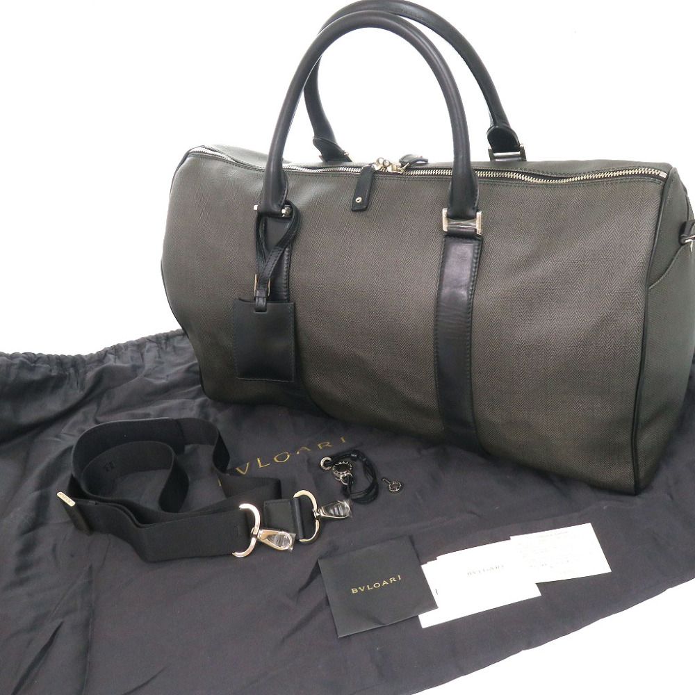 美品 ブルガリ ウィークエンド 2WAY ショルダー ボストンバッグ PVC