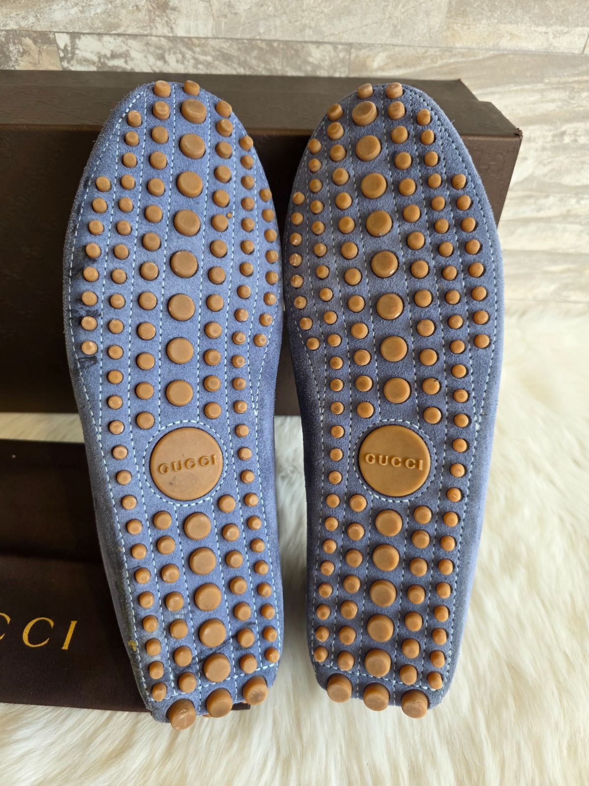 ☆GUCCI(グッチ) ホースビット付き ドライビングシューズ