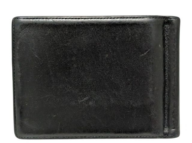 モンブラン　MONTBLANC　レザー　ブラック　黒　マネークリップ モンブラン 財布 マネークリップ 二つ折り 札入れ レザー