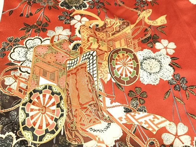 振袖フルセット鳳凰花文暈し染め金彩正絹